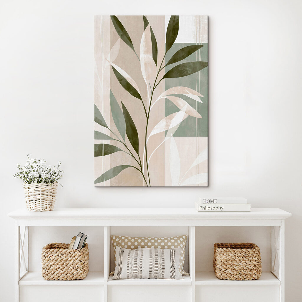 Weiße Zweige neben Olivgrün — Interieur 3
