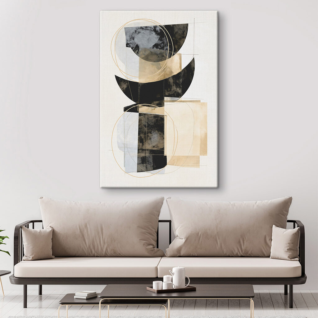 Halbkreise mit Goldlinien — Interieur 2