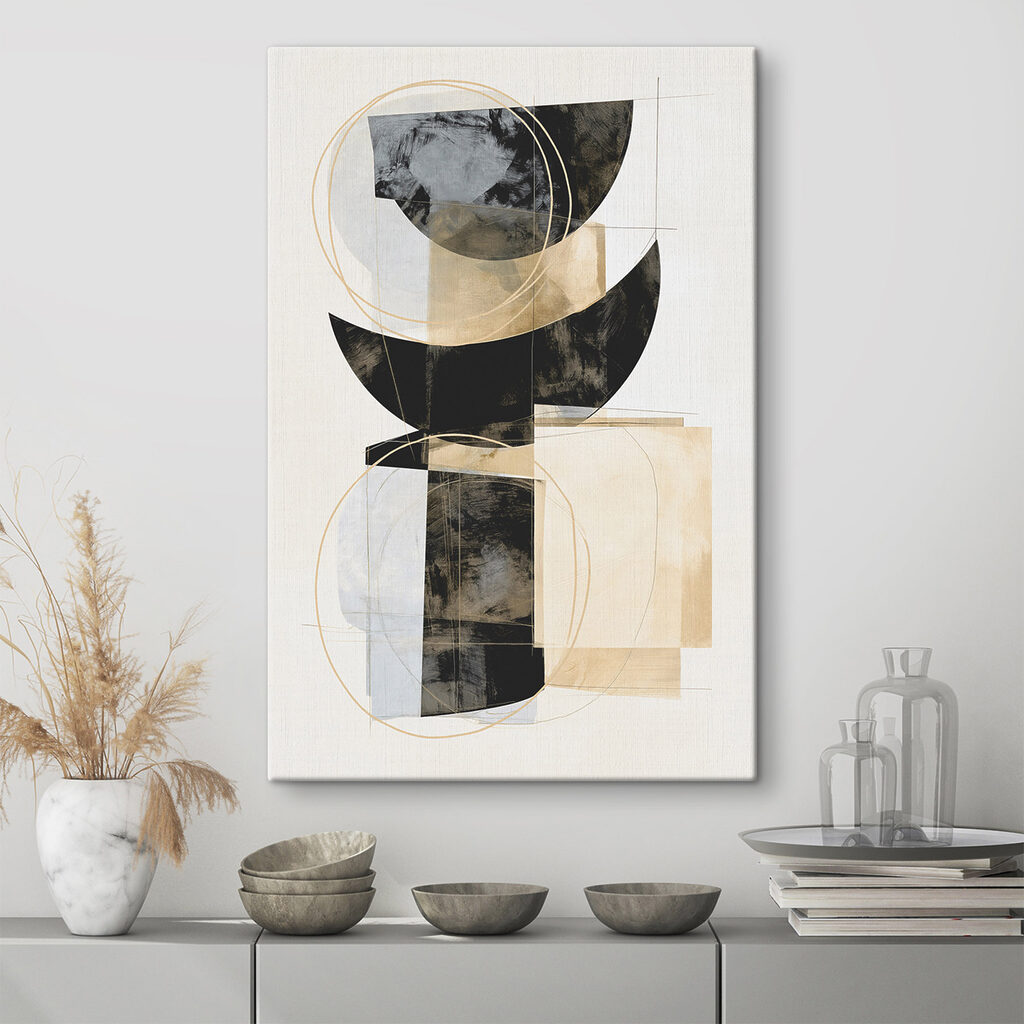 Halbkreise mit Goldlinien — Interieur 3