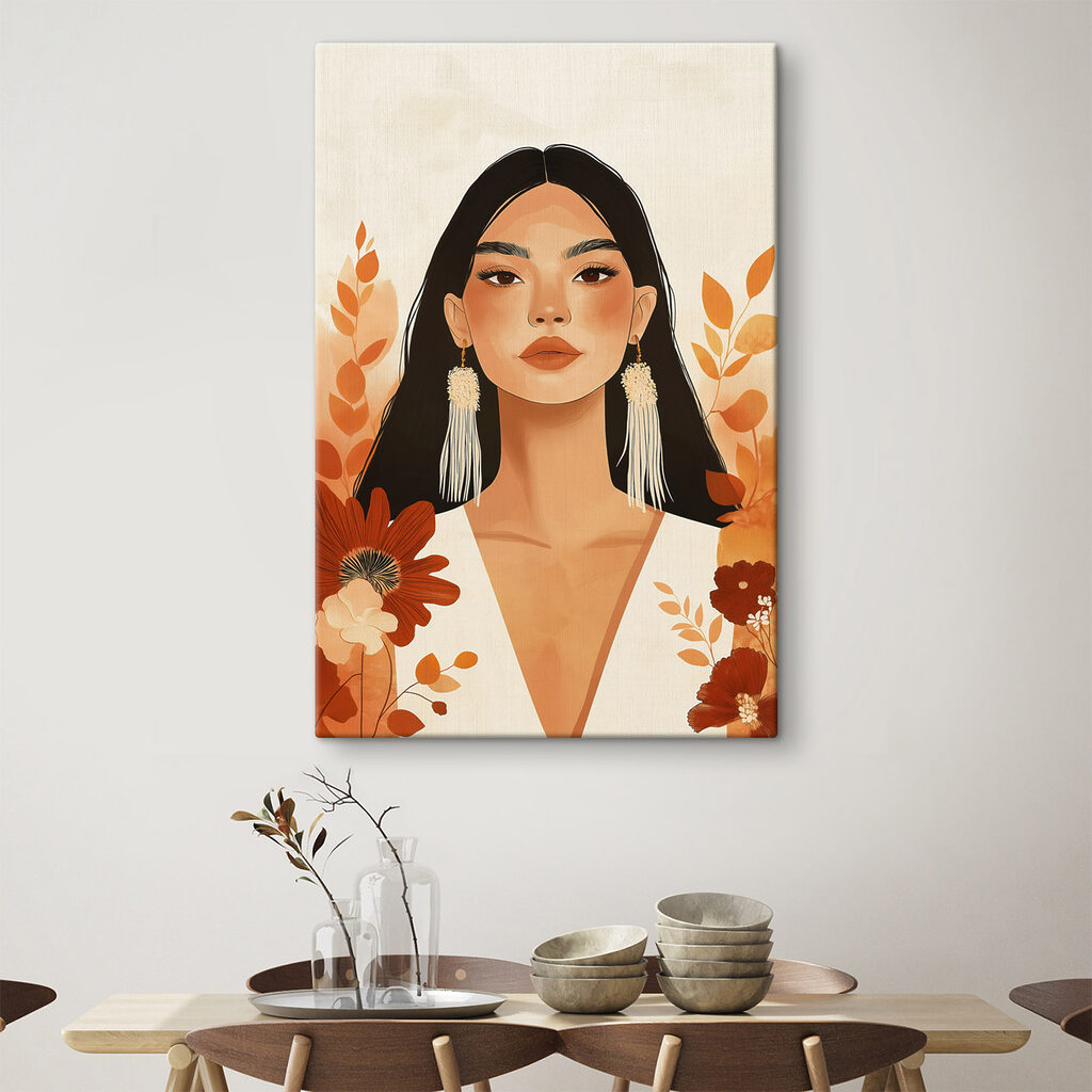 Blumen und lange Ohrringe — Interieur 2