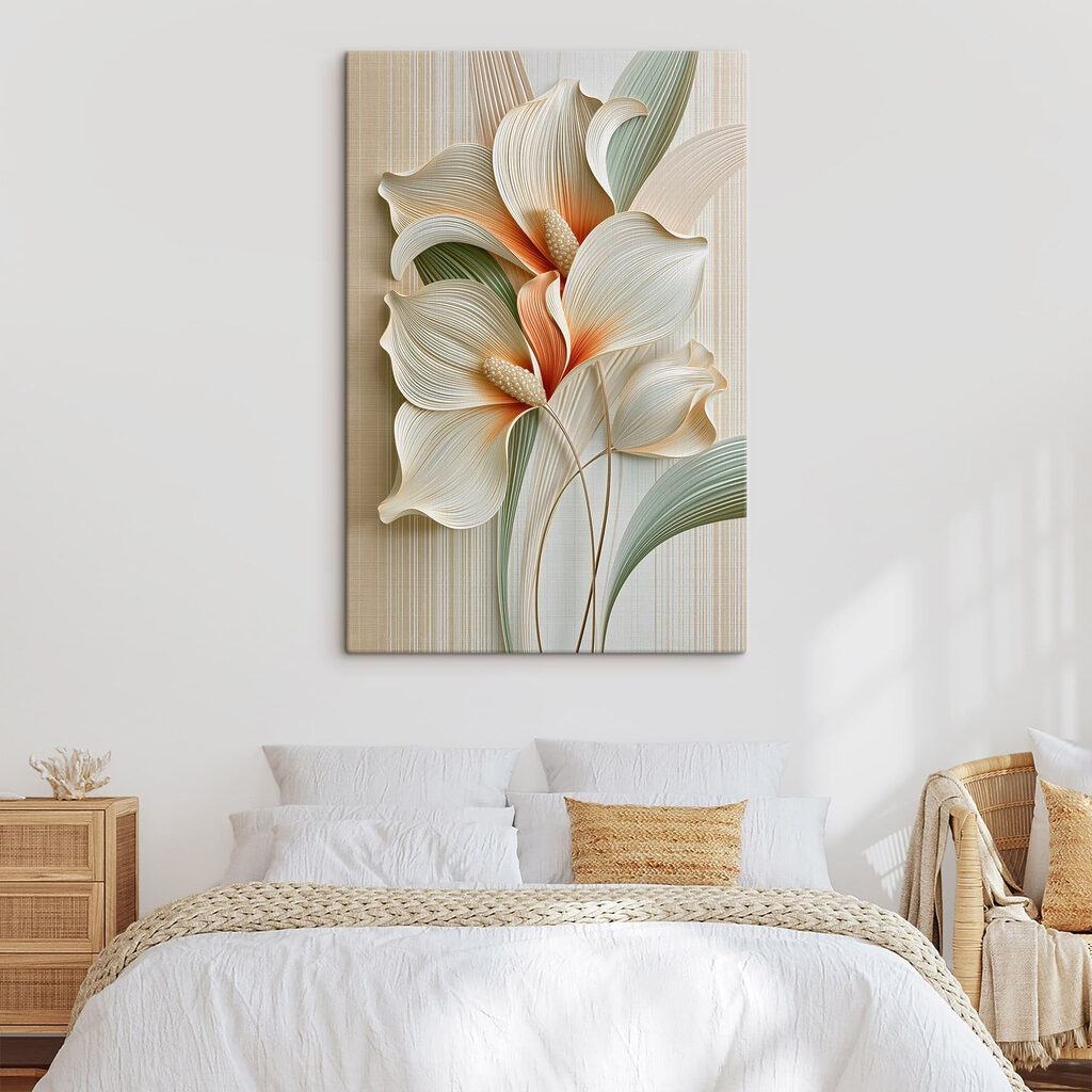 Cremeweiße Kelche mit Grün — Interieur 2