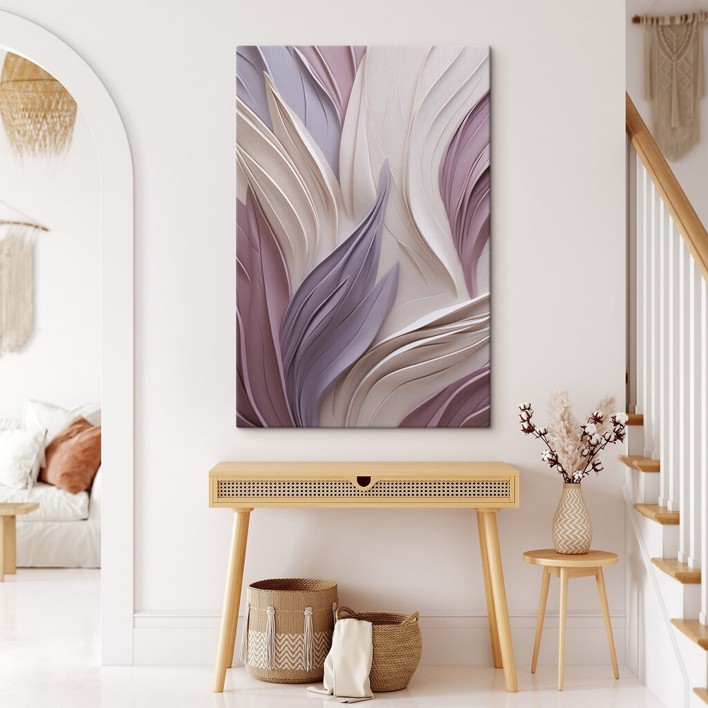 Lila Blätter in Wellen — Interieur 2