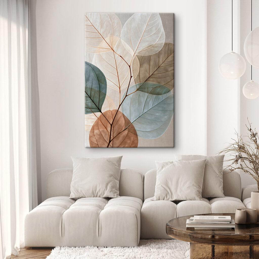 Blattskelette in sanften Farben — Interieur 2