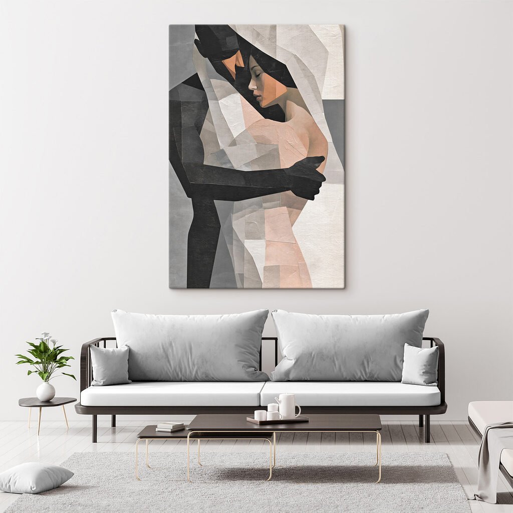 Umschlungenes Paar in Facetten — Interieur 2
