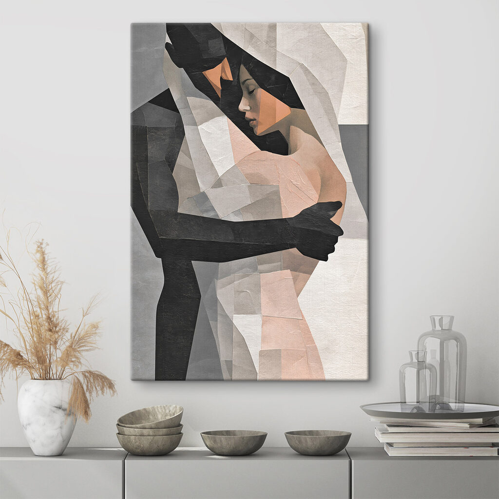 Umschlungenes Paar in Facetten — Interieur 1