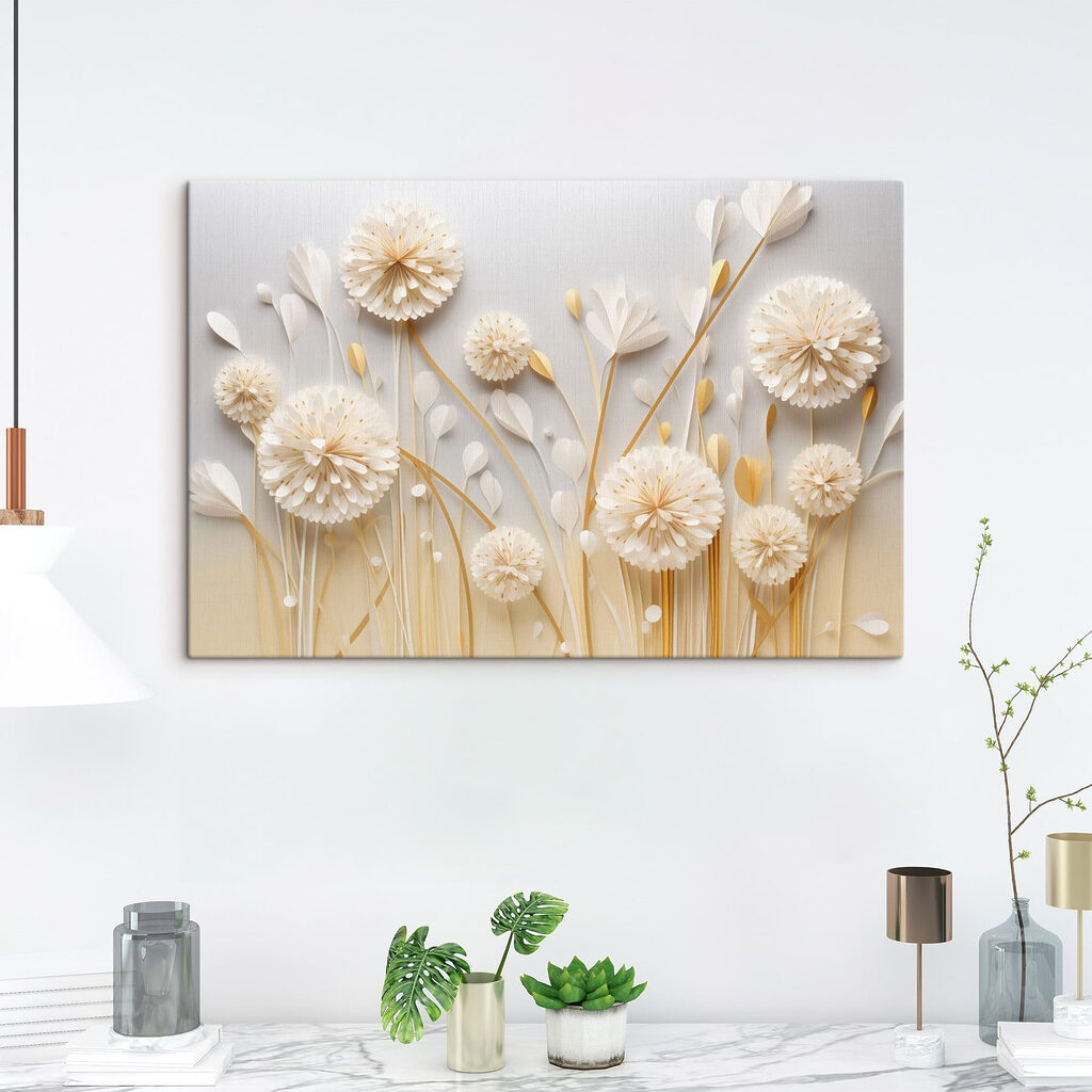 Weiße Dolden mit Gold — Interieur 2
