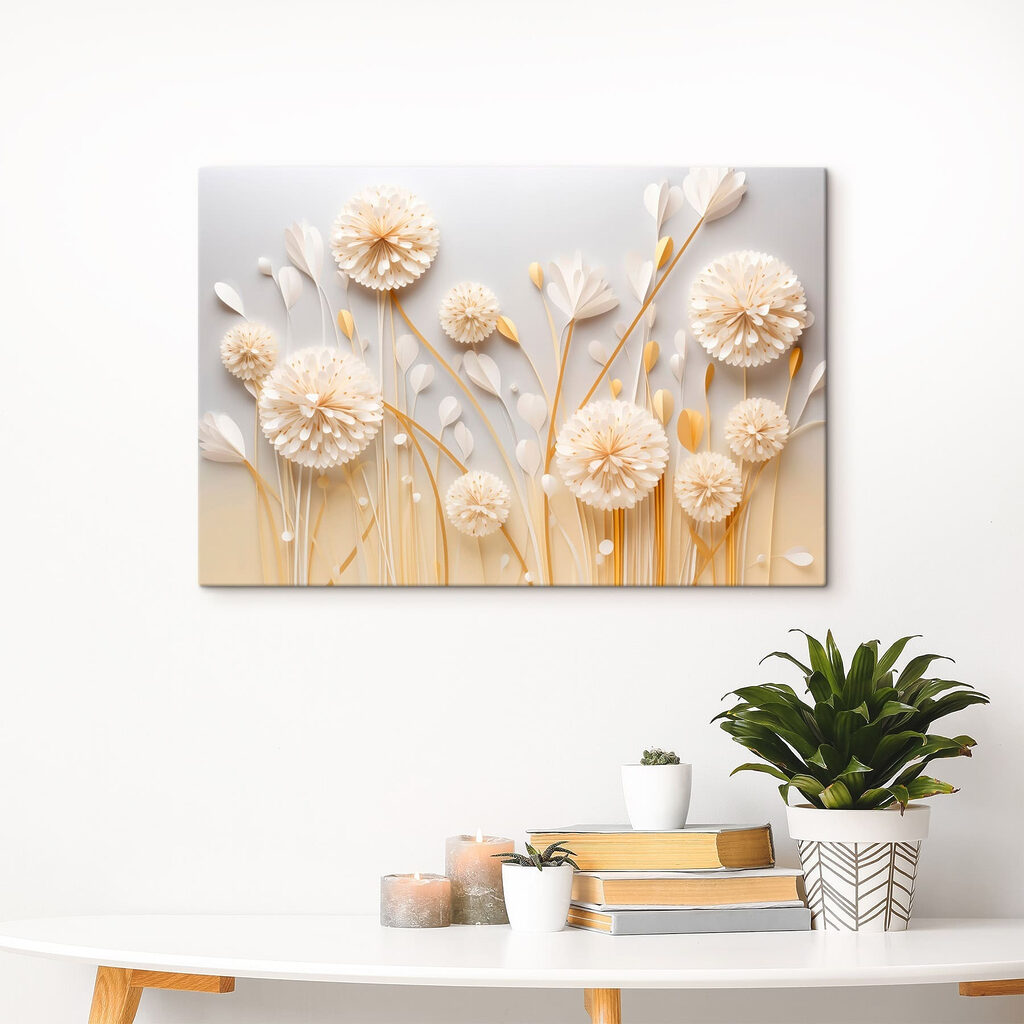 Weiße Dolden mit Gold — Interieur 3