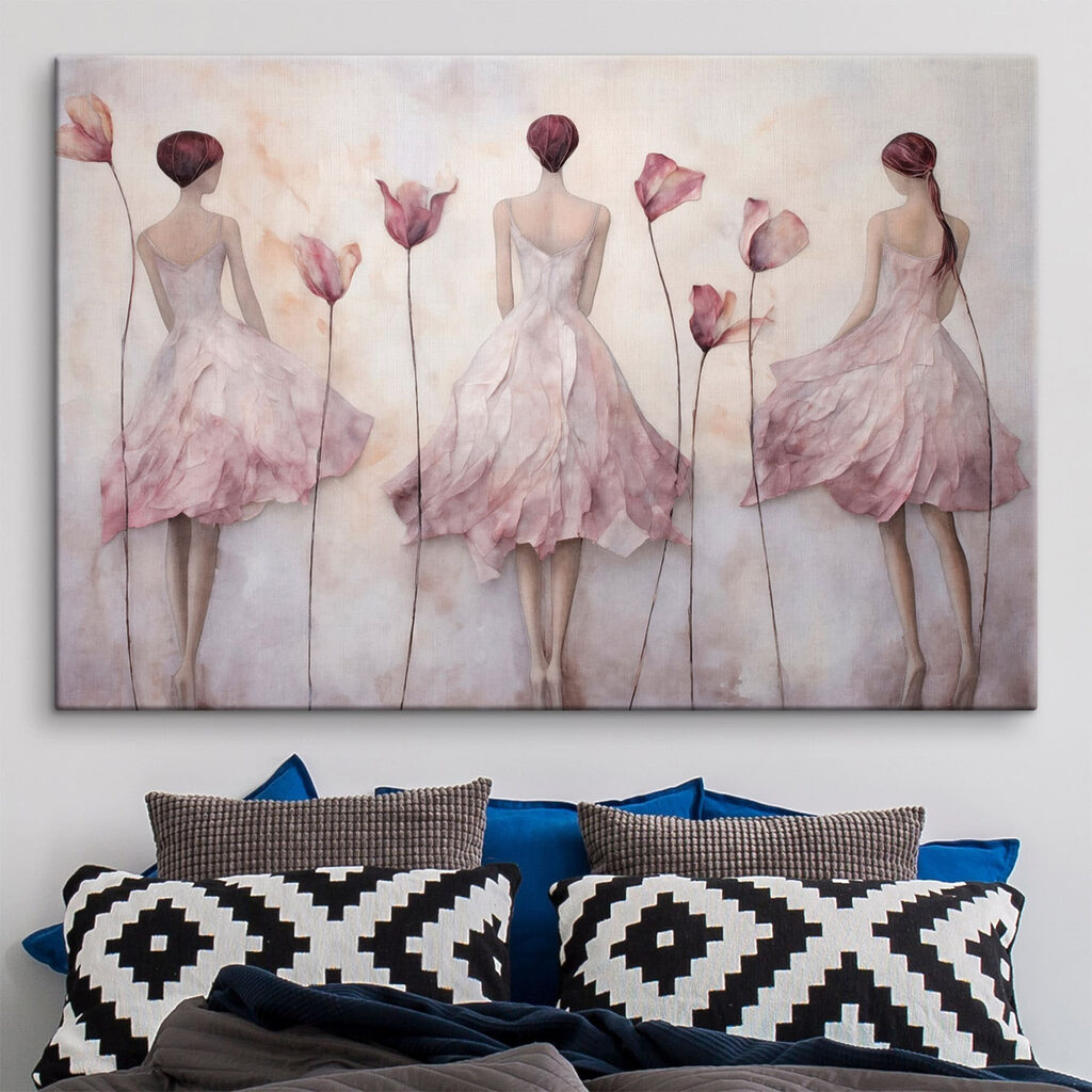 Drei Frauen zwischen Tulpen — Interieur 2