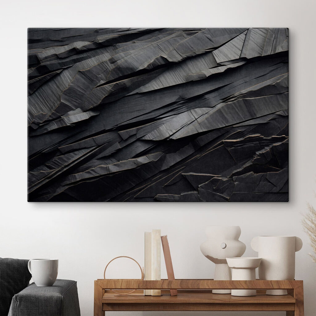 Dunkle Schichten in Reliefoptik — Interieur 1