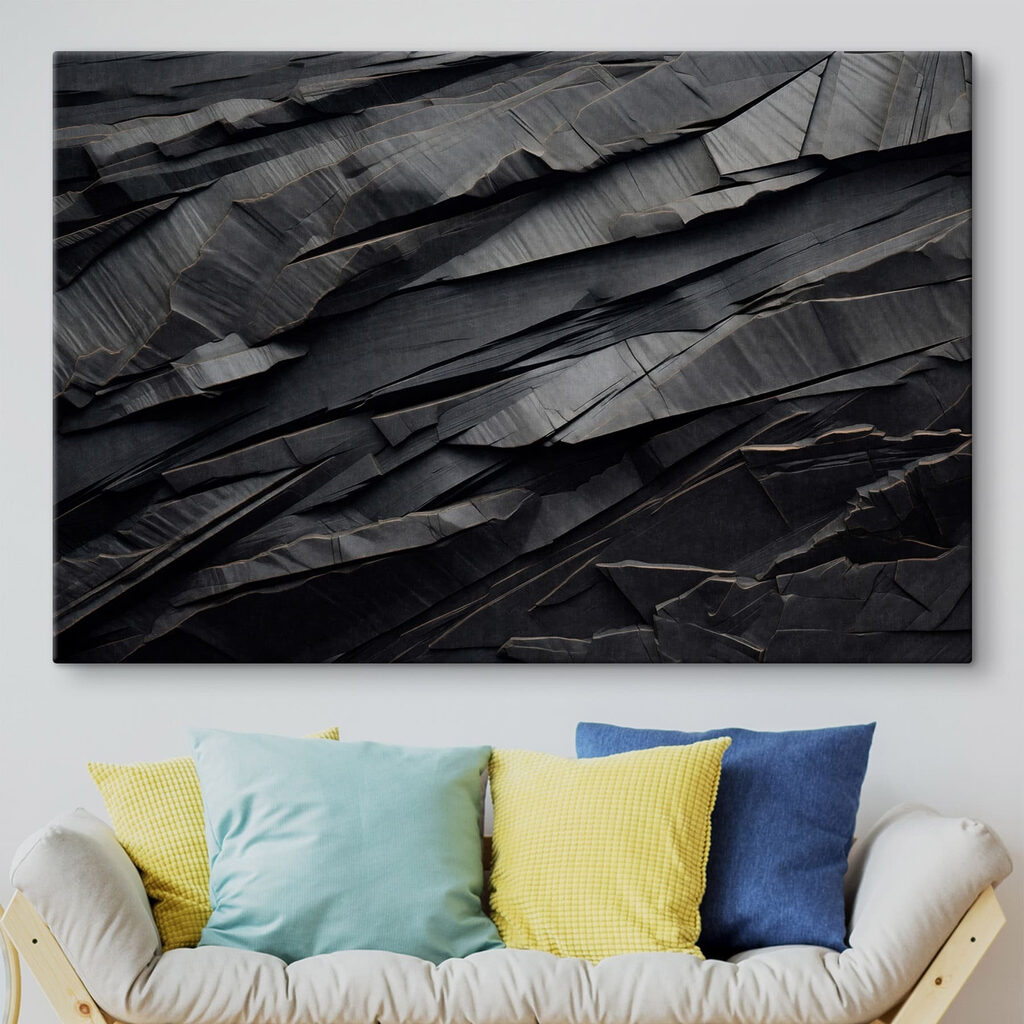 Dunkle Schichten in Reliefoptik — Interieur 2