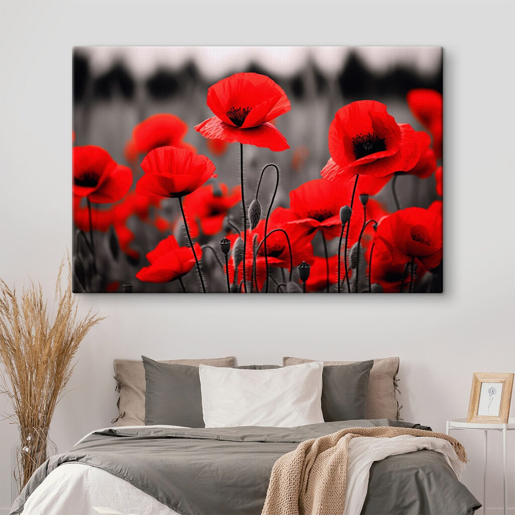 Mohnblumen vor grauer Ferne — Interieur 2