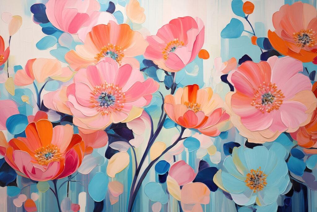 Blüten im dichten Geäst — ganzes Design