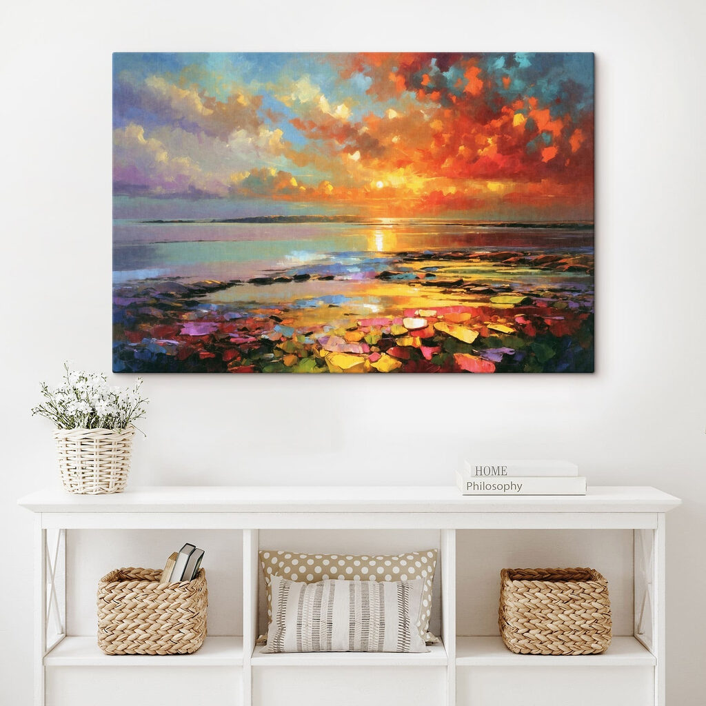 Abendsonne über Seerosen — Interieur 1