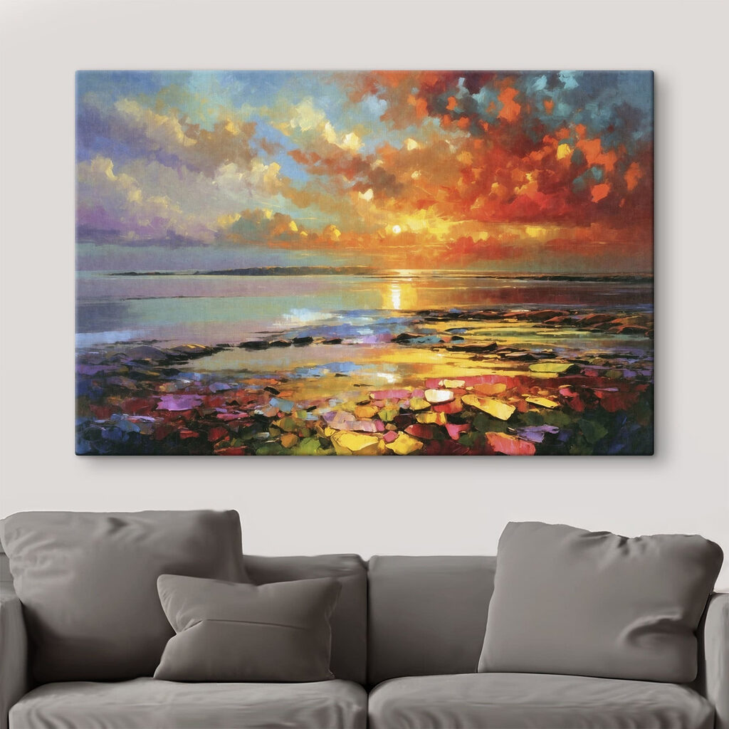 Abendsonne über Seerosen — Interieur 2