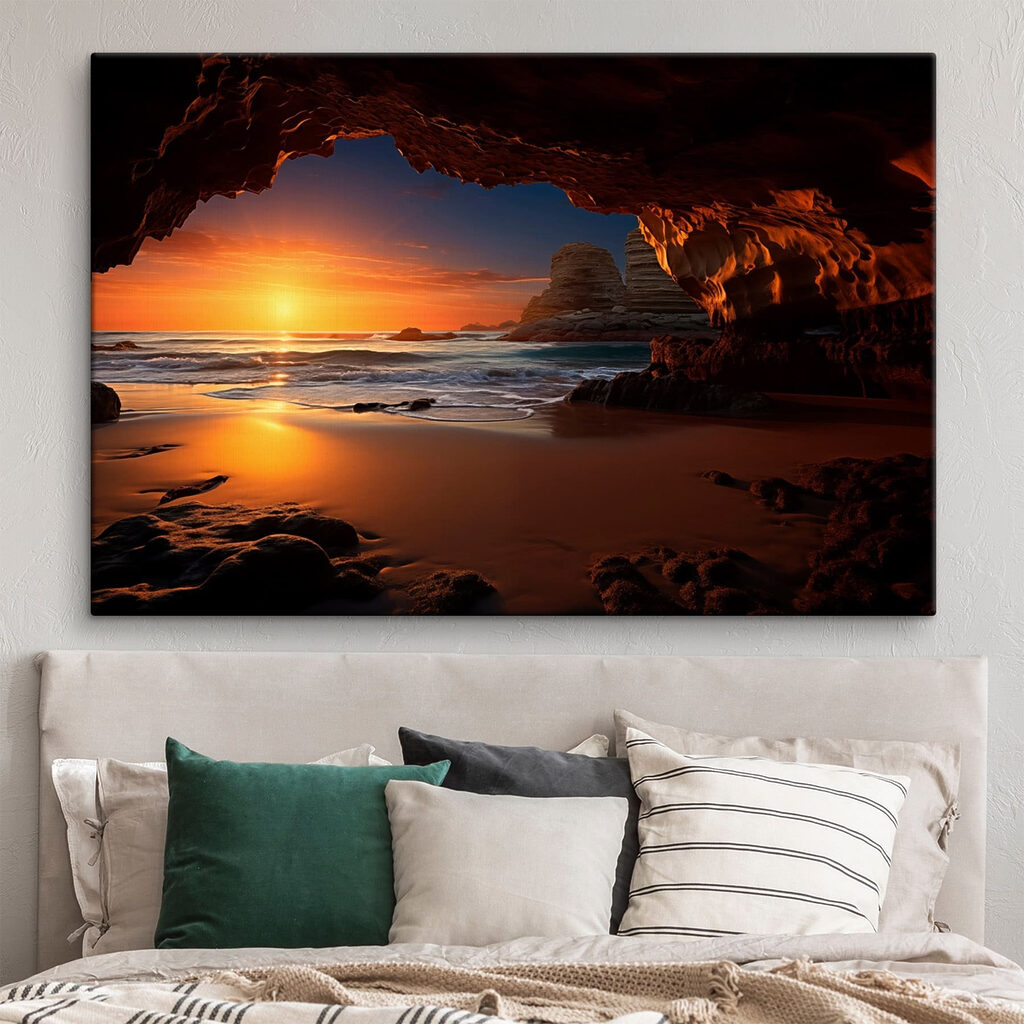 Sonnenuntergang aus der Höhle — Interieur 1