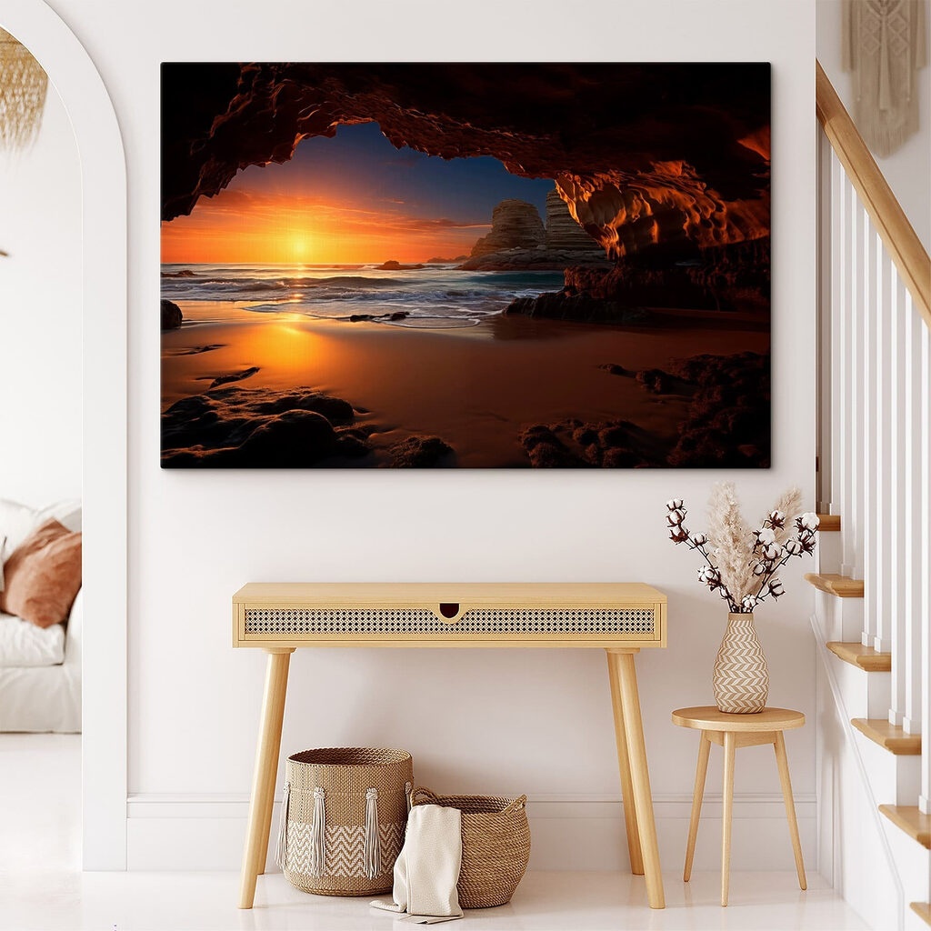 Sonnenuntergang aus der Höhle — Interieur 2