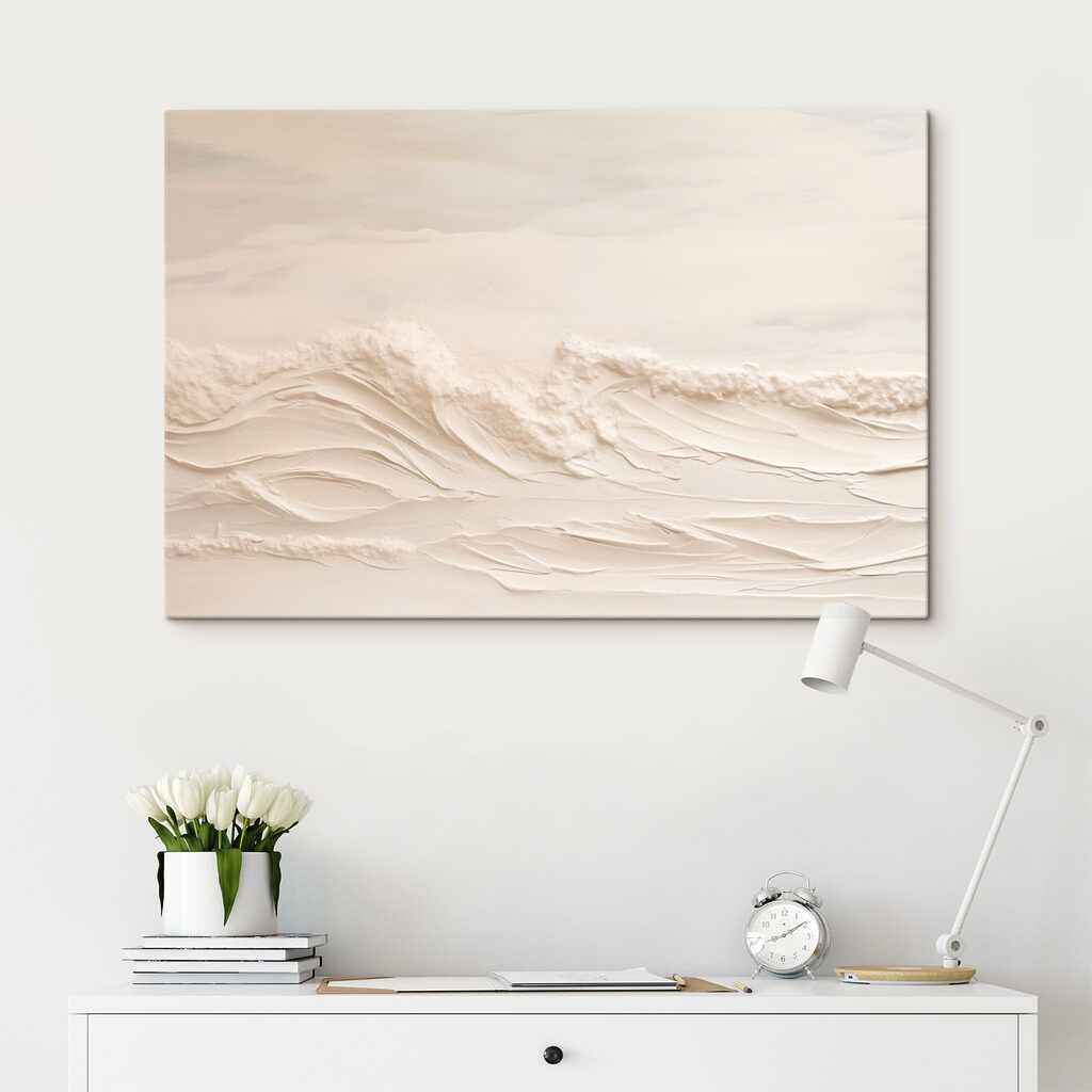 Weiße Wellen in Schichten — Interieur 2