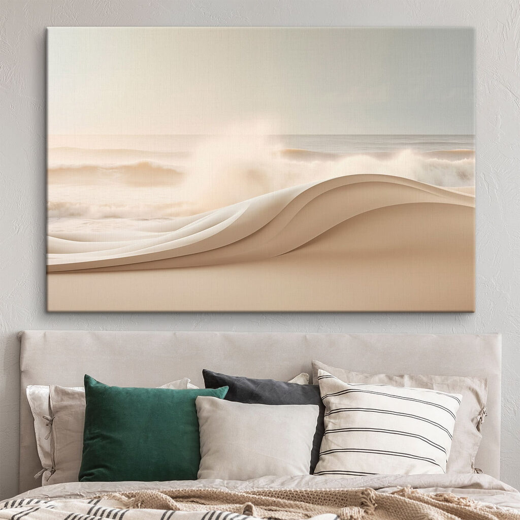 Sanfter Bogen, leise Brandung in einem Interieur