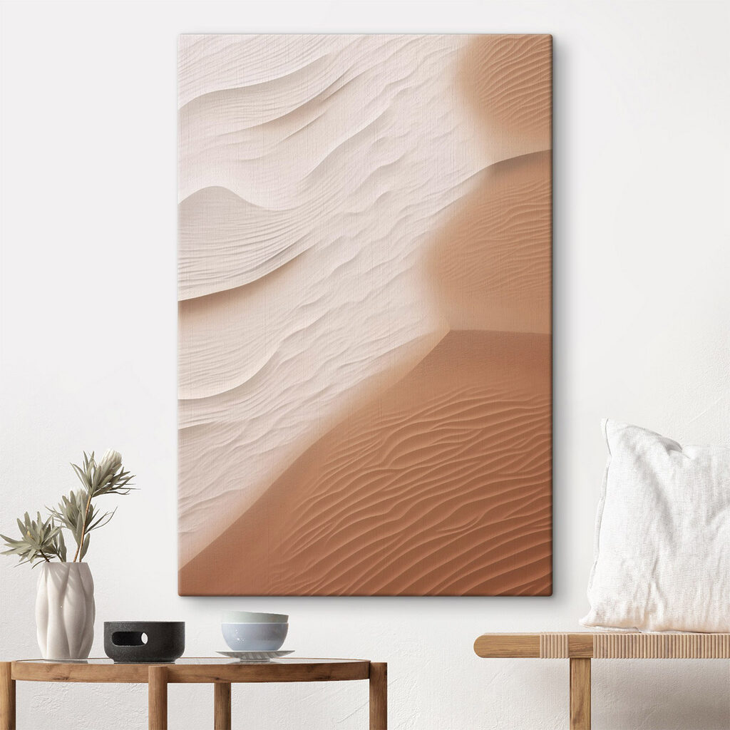 Sandfarbene Schichten mit Rillen — Interieur 2