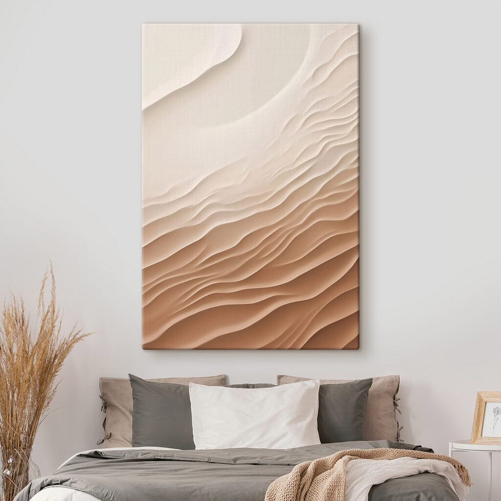 Helle Wogen in Reliefoptik — Interieur 1