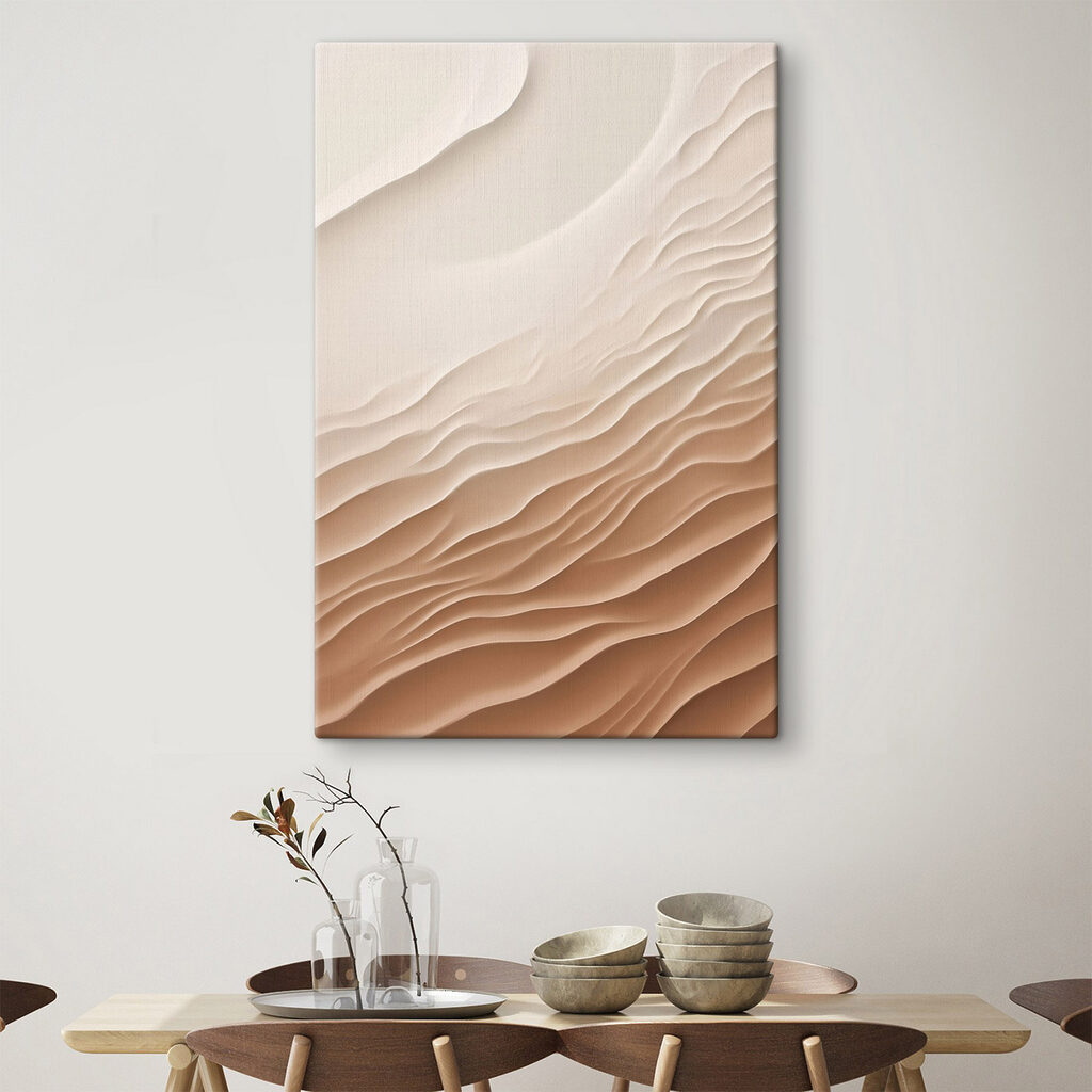 Helle Wogen in Reliefoptik — Interieur 2
