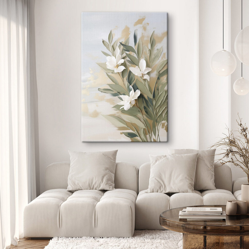 Blütenzweige in gedämpften Tönen — Interieur 1