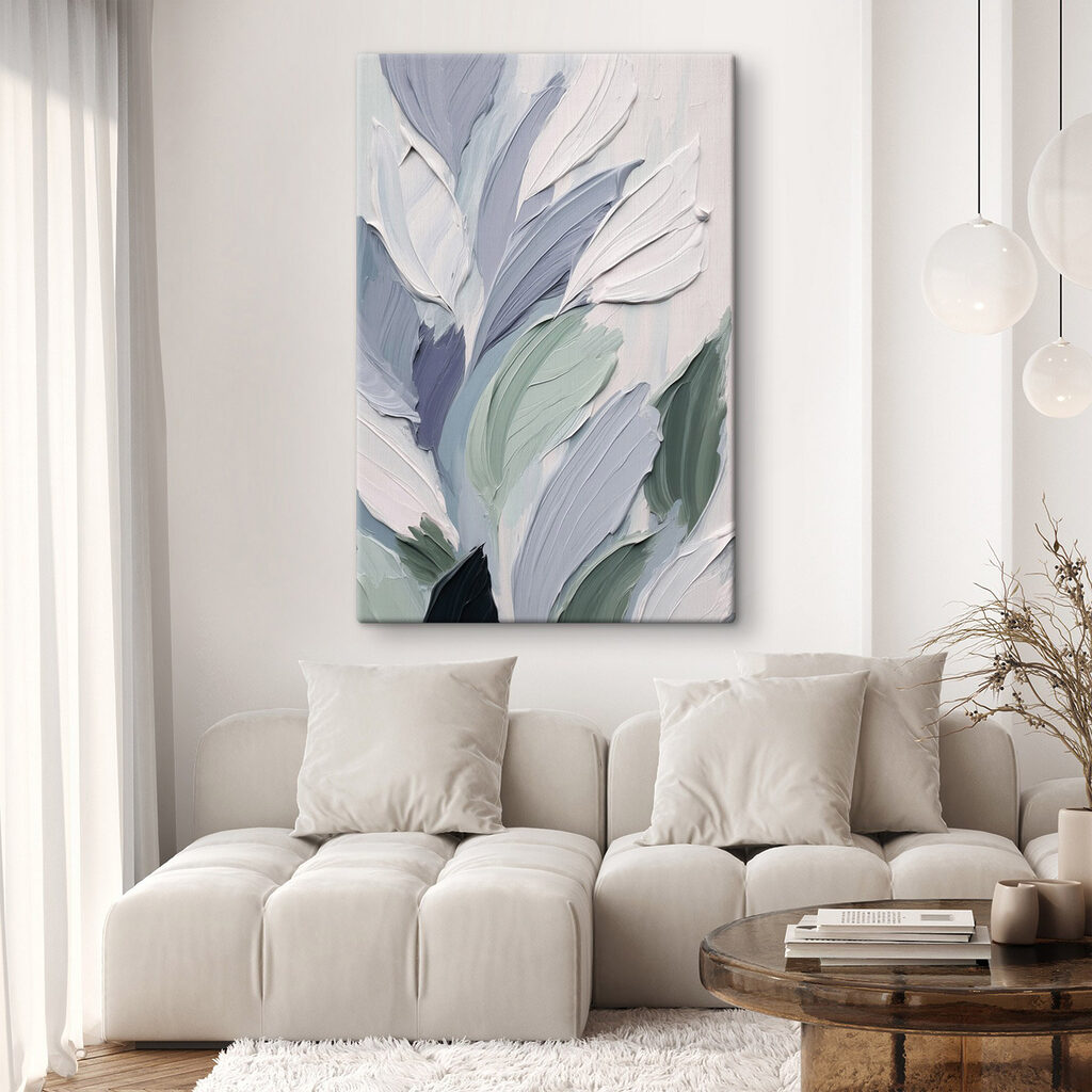 Kühle Blätter in Pinselstrichen — Interieur 2