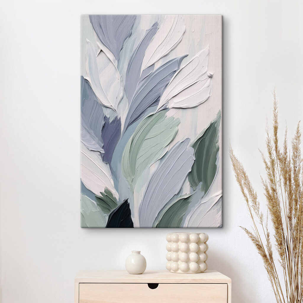 Kühle Blätter in Pinselstrichen — Interieur 1