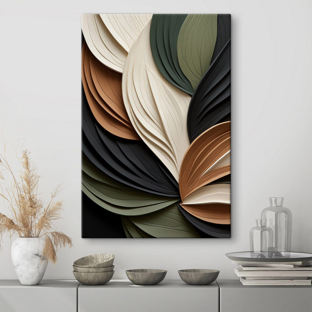 Fächer aus gefalteten Blättern — Interieur 2