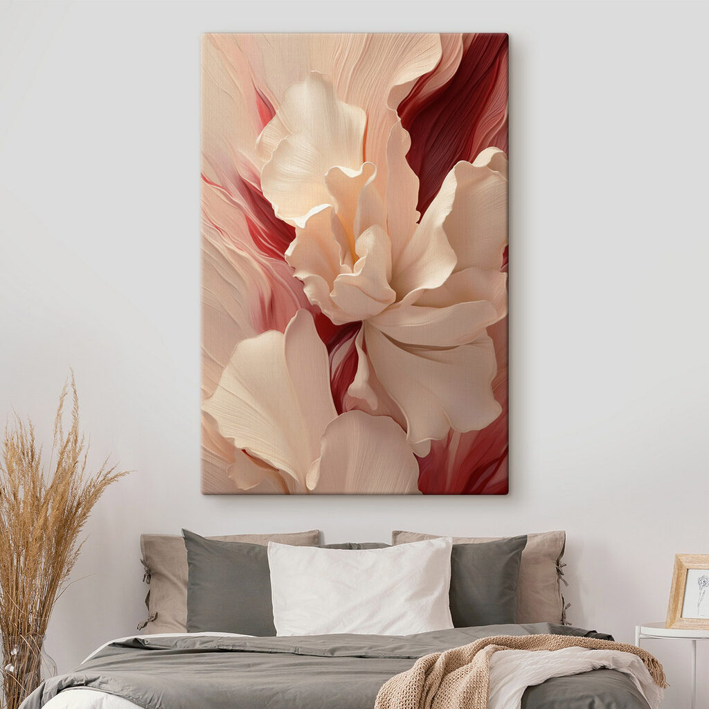 Blütenformen mit roter Tiefe — Interieur 1