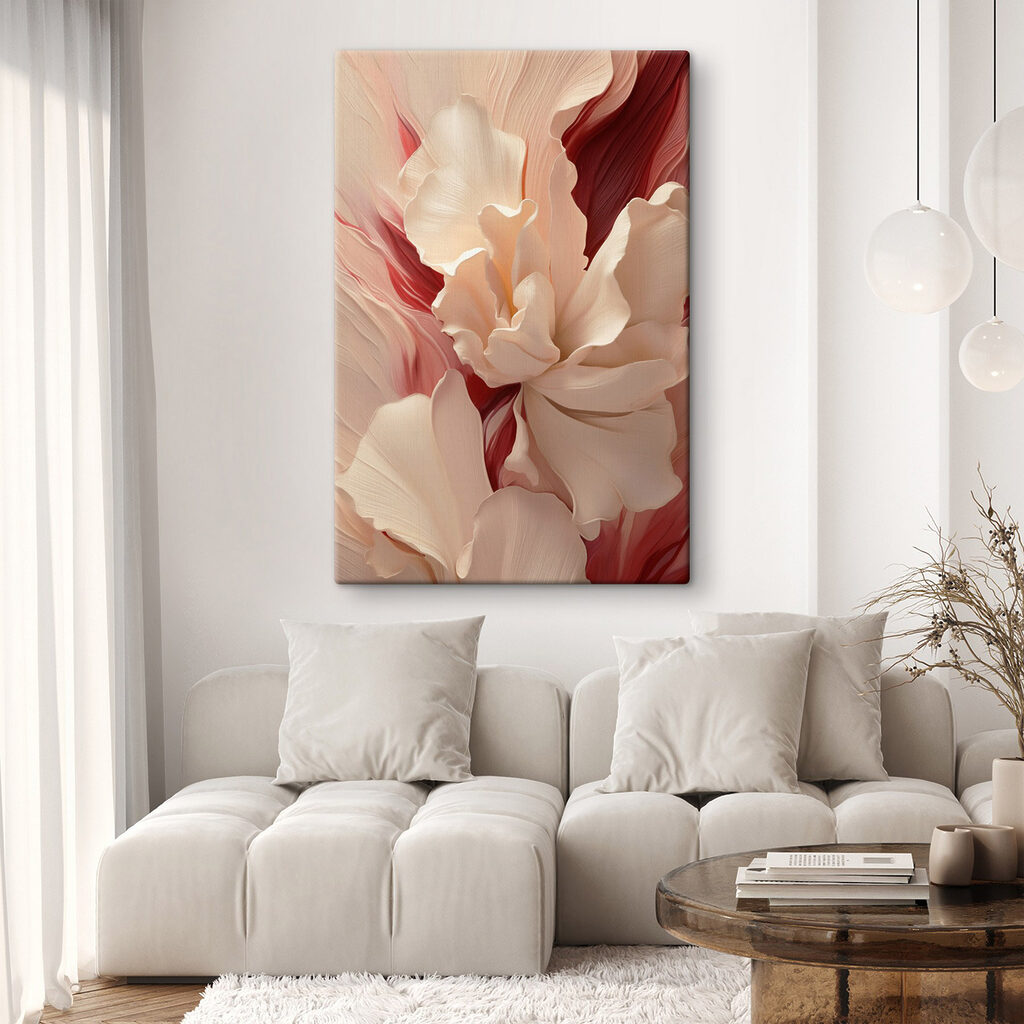 Blütenformen mit roter Tiefe — Interieur 2