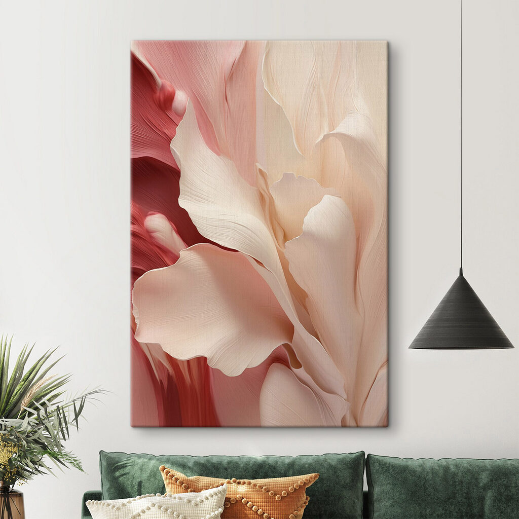 Cremeweiße Blüte in Rot — Interieur 2