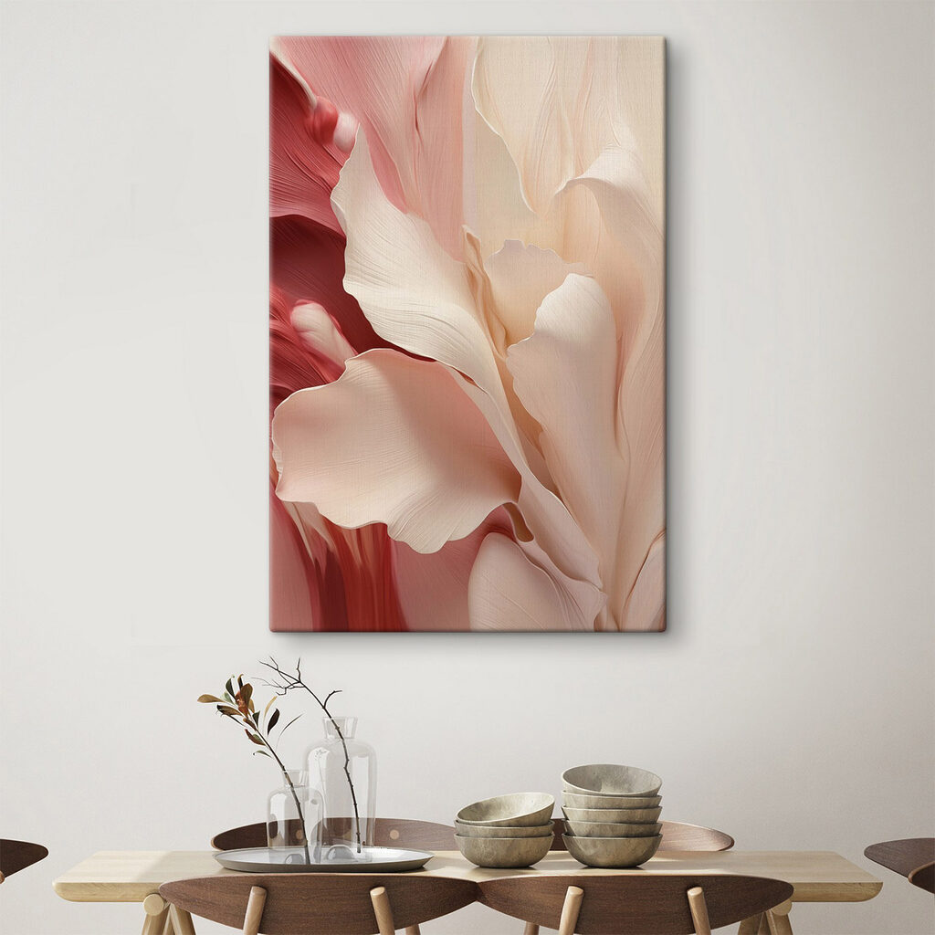 Cremeweiße Blüte in Rot — Interieur 1