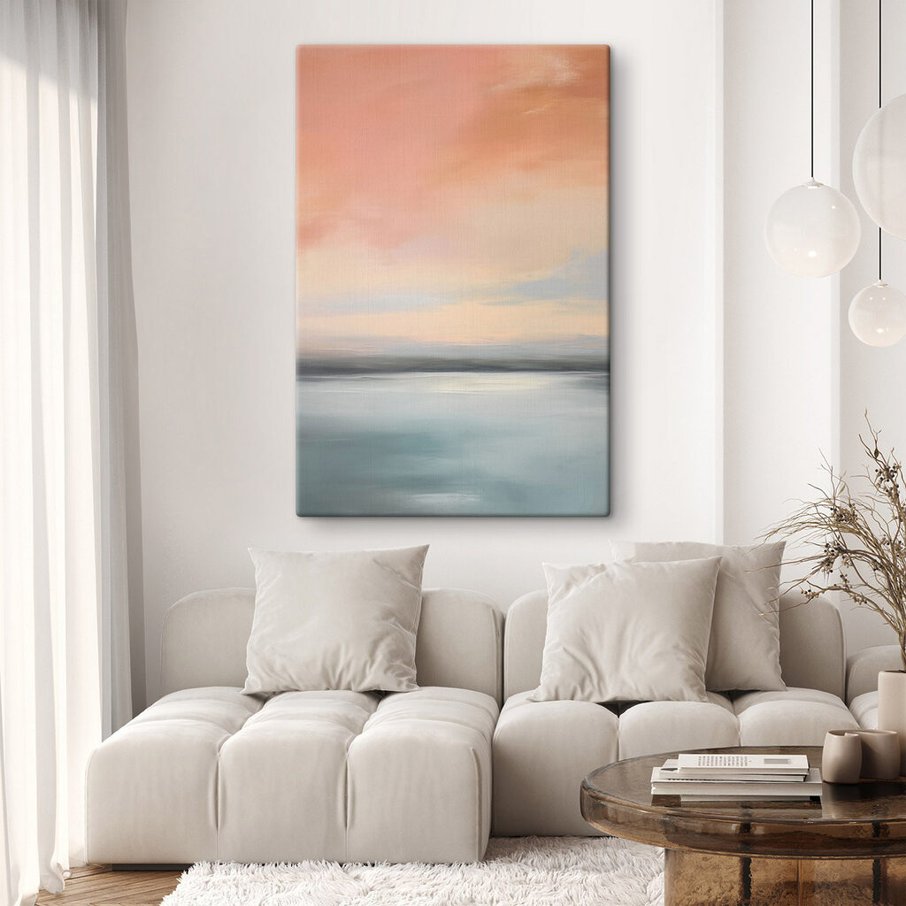 Korallfarbener Himmel über Stille — Interieur 1