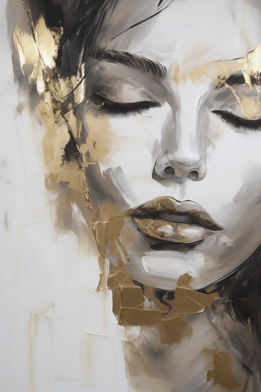 Gold auf der Wange — ganzes Design