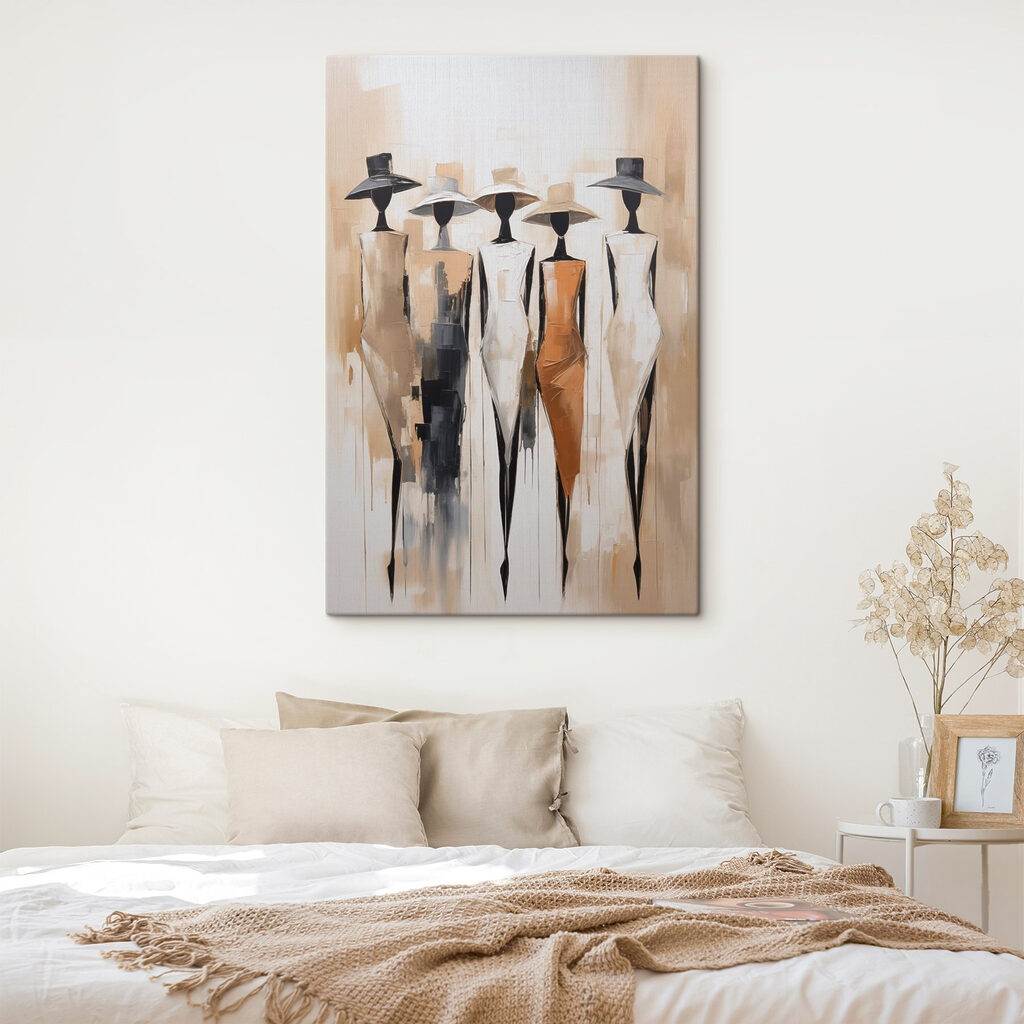 Fünf Hüte nebeneinander — Interieur 1