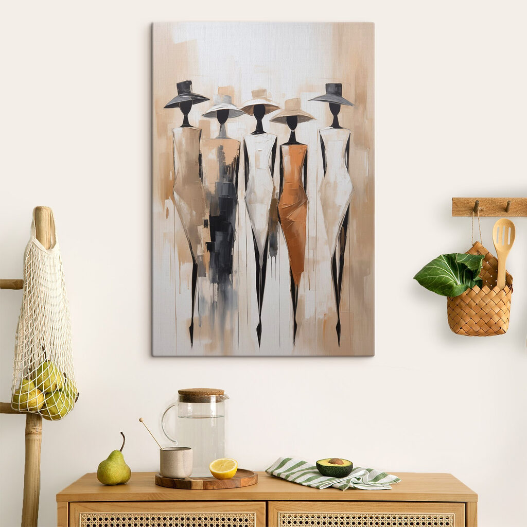Fünf Hüte nebeneinander — Interieur 2