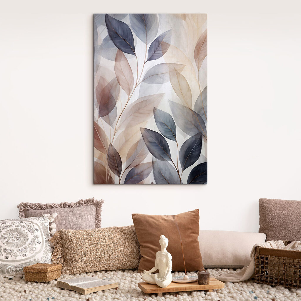 Transparente Blättchen an Zweigen — Interieur 2