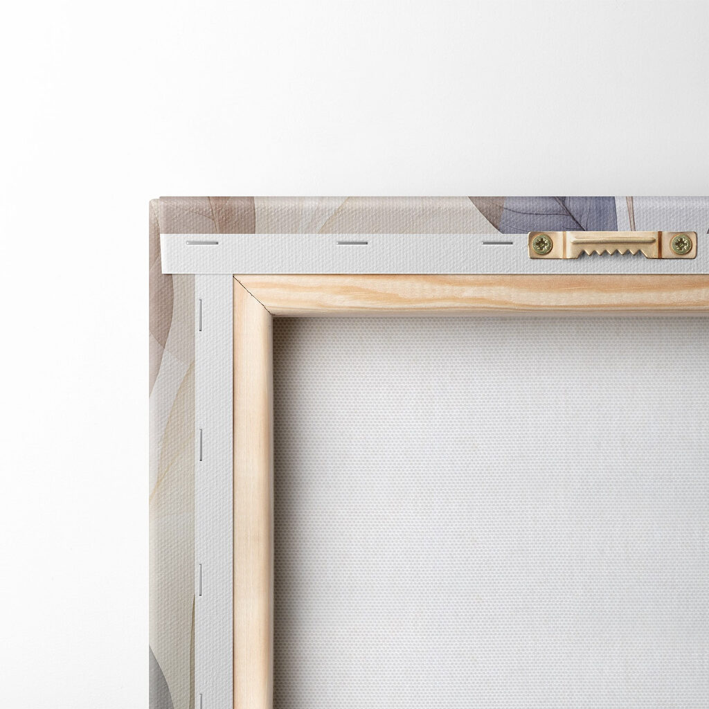 Transparente Blättchen an Zweigen — Rückseite
