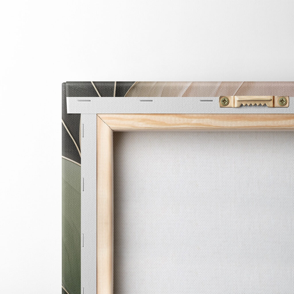 Breite Blätter in Pastell — Rückseite
