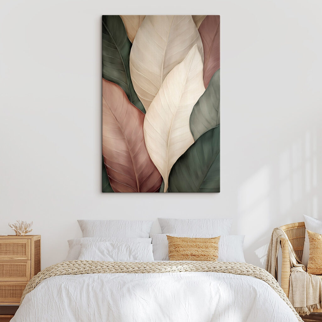 Gebogene Blätter mit Adern — Interieur 2
