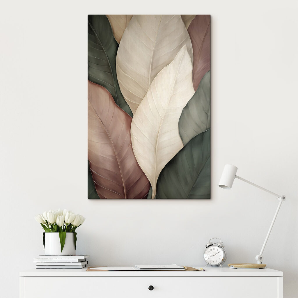 Gebogene Blätter mit Adern — Interieur 1