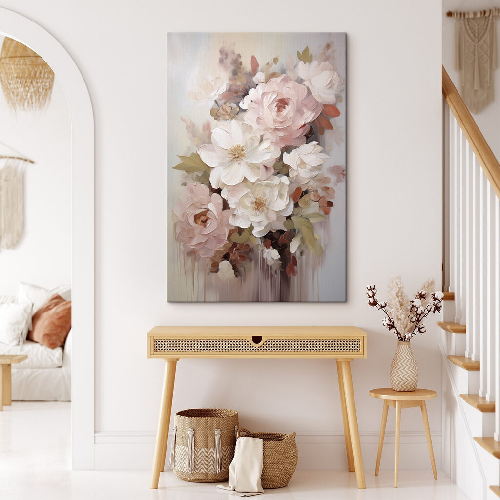 Rosen zwischen weißen Blüten — Interieur 2