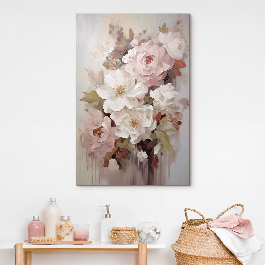 Rosen zwischen weißen Blüten — Interieur 1
