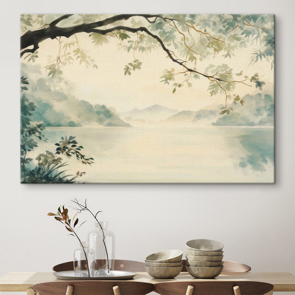 Ruhiger See unter Zweigen — Interieur 2