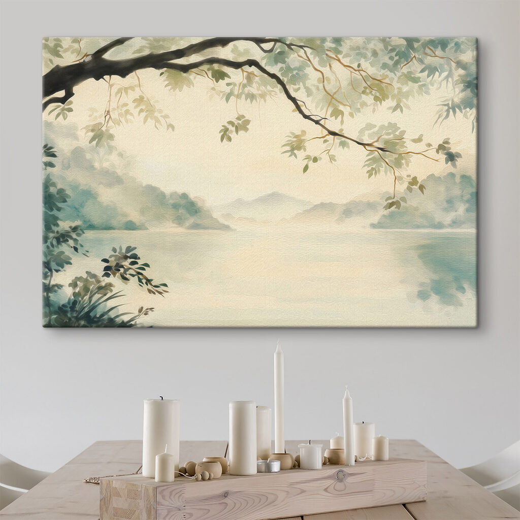 Ruhiger See unter Zweigen — Interieur 1
