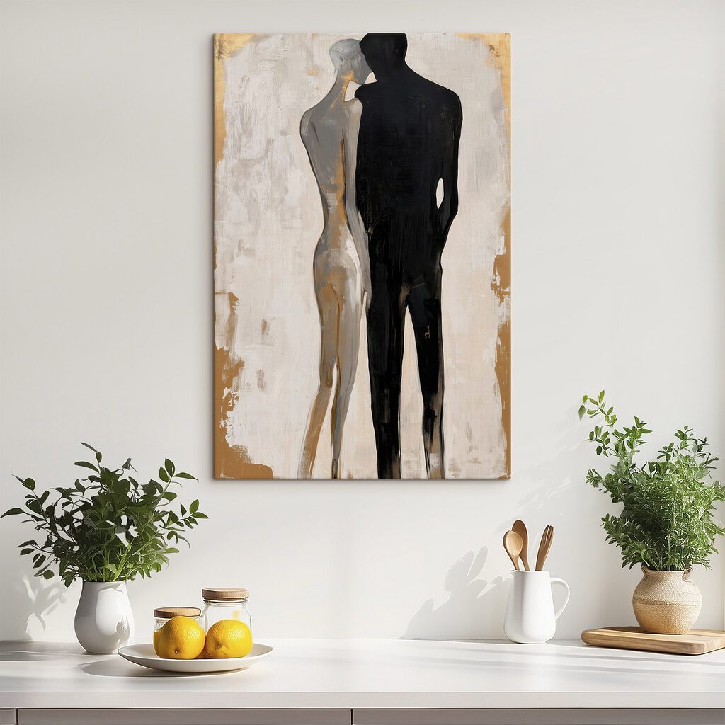Zwei langgestreckte Gestalten — Interieur 2