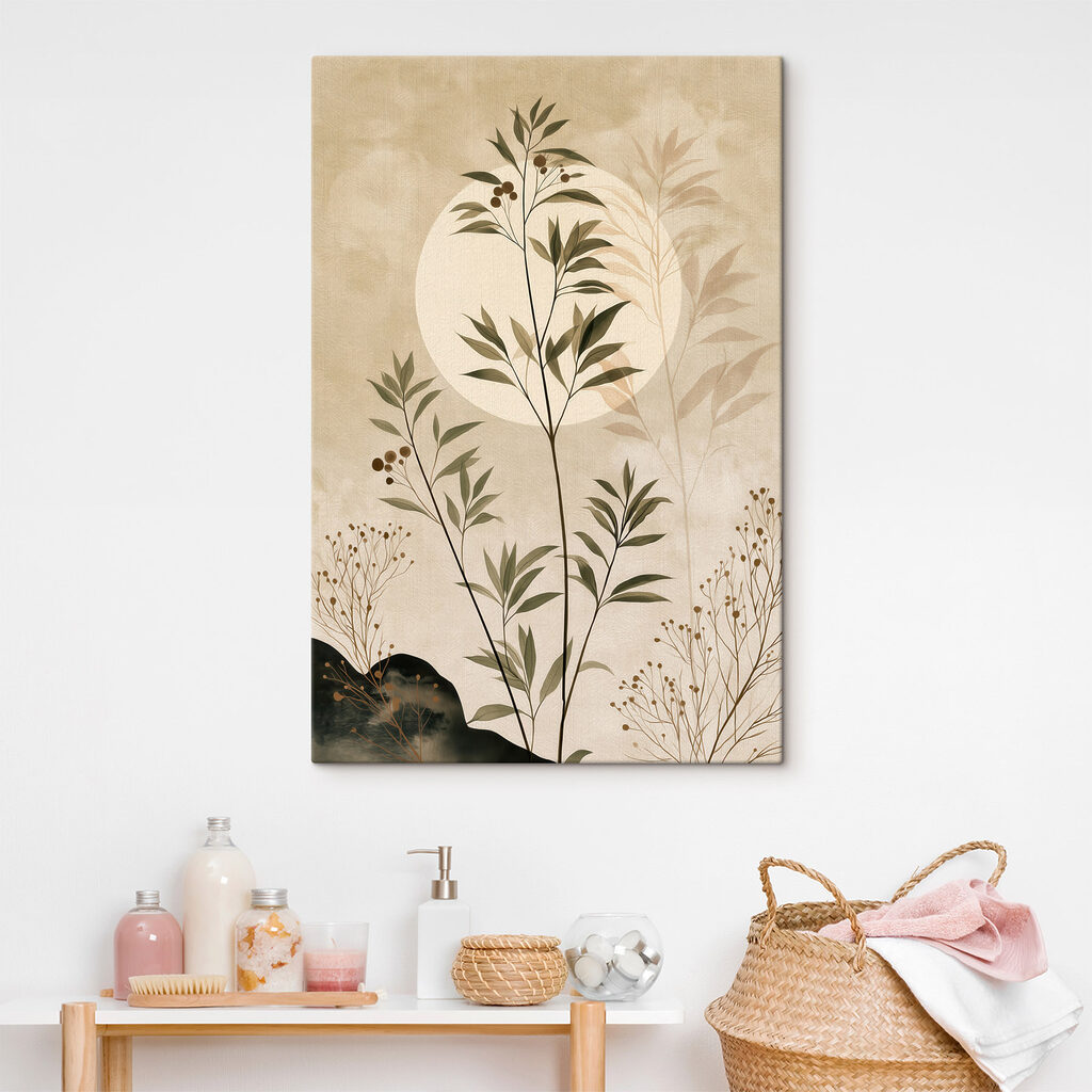 Feiner Zweig vor Lichtkreis — Interieur 2