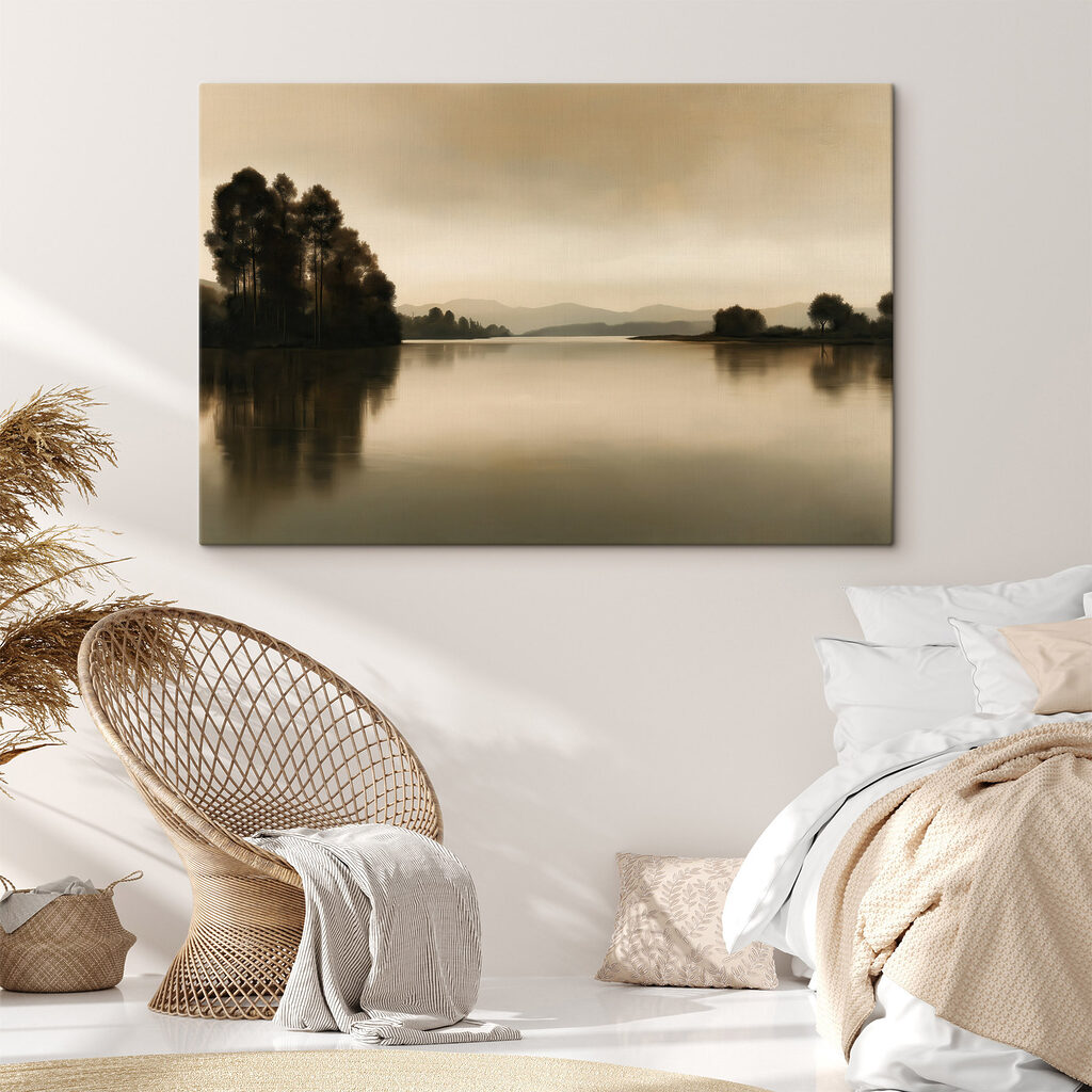 Dunkle Bäume am Spiegelwasser — Interieur 1