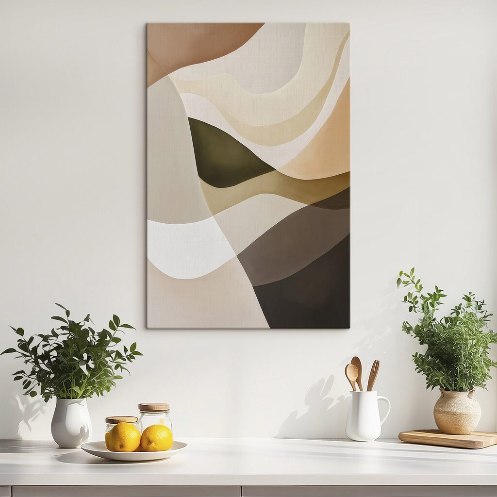 Wellige Flächen in Erdtönen — Interieur 2